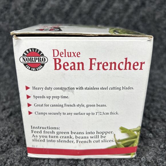 Norpro Deluxe Bean Frencher With Clamp French/Green/Slicer/Cutter Heavy Duty NEW - Picture 2 of 5